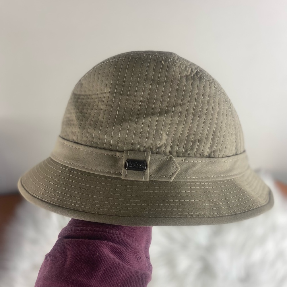 Vintage Traditional TOTES Tan‎ Taupe Rain Hat size large see description